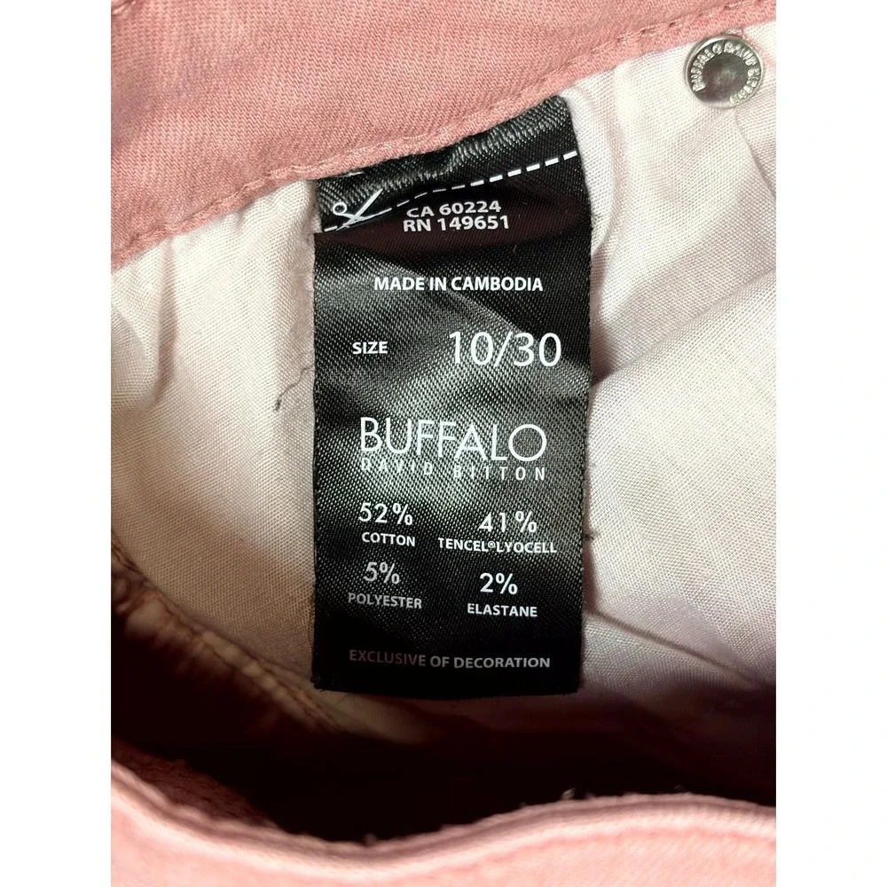Buffalo David Bitton Havana Ankle Jeans Womens 10/30 Pink Denim High Rise Skinny
